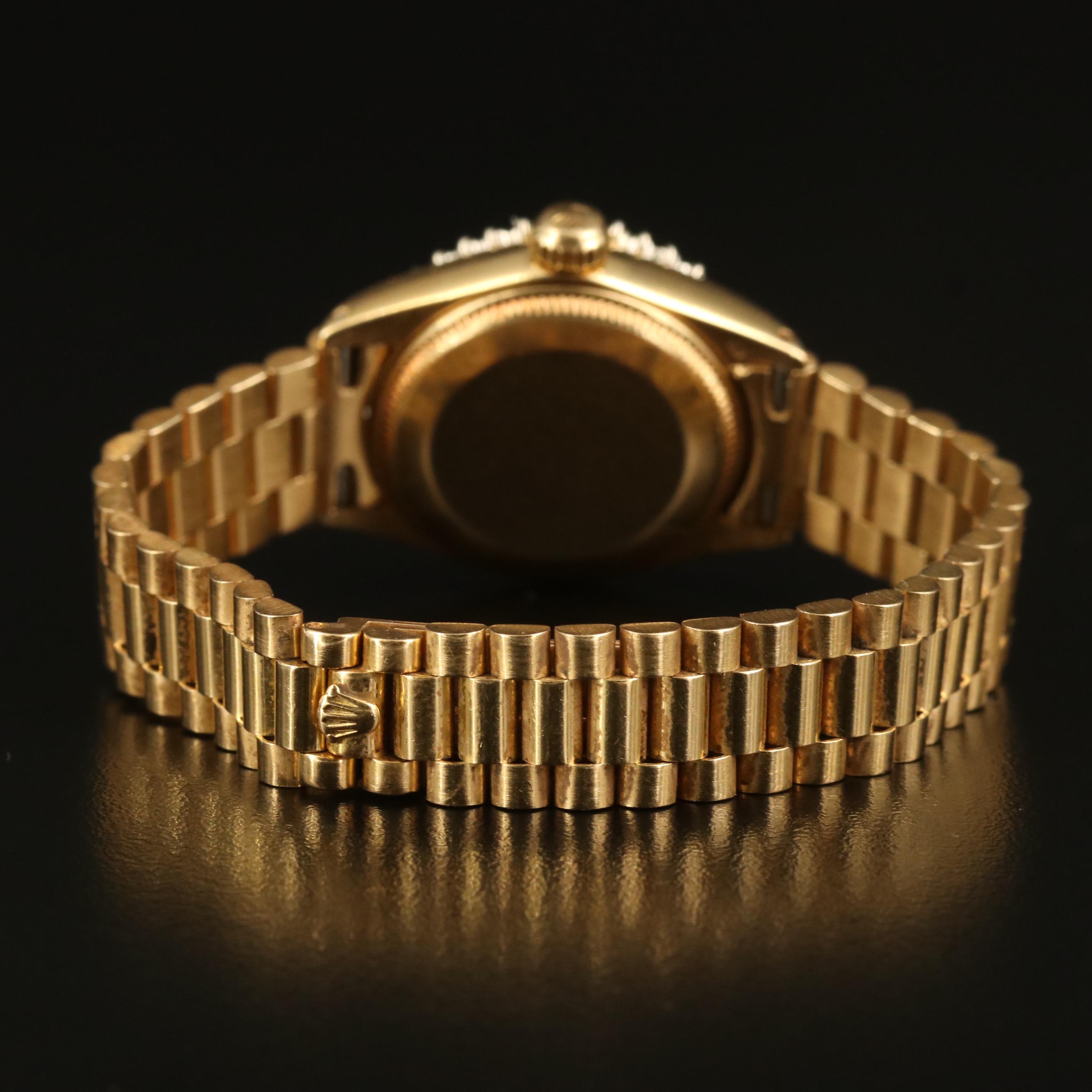 1973 Rolex "Datejust President" 18K 1.00 CTW Diamond Automatic Watch