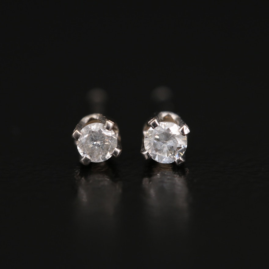 14K 0.09 CTW Diamond Stud Earrings