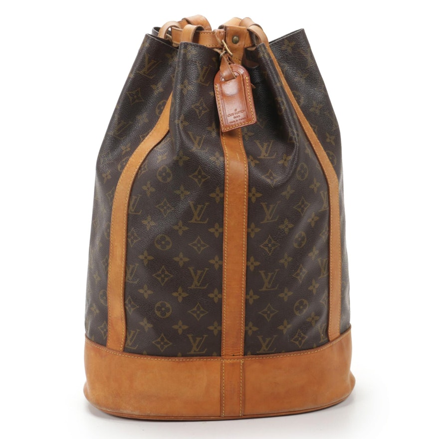 Louis Vuitton Randonnee GM Backpack Bag in Monogram Canvas and Vachetta Leather