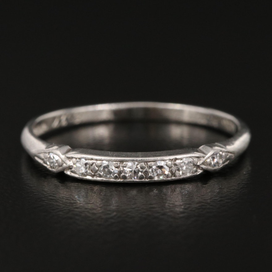 Circa 1930s Platinum Diamond Band