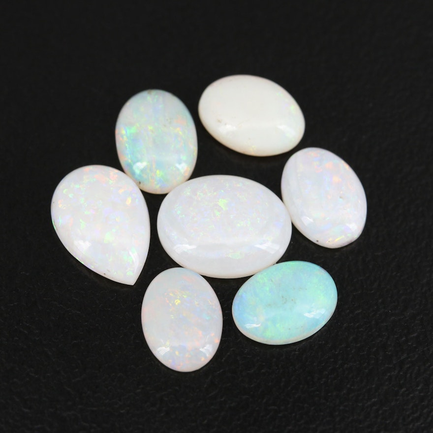 Loose 6.10 CTW Oval and Pear Opal Cabochons