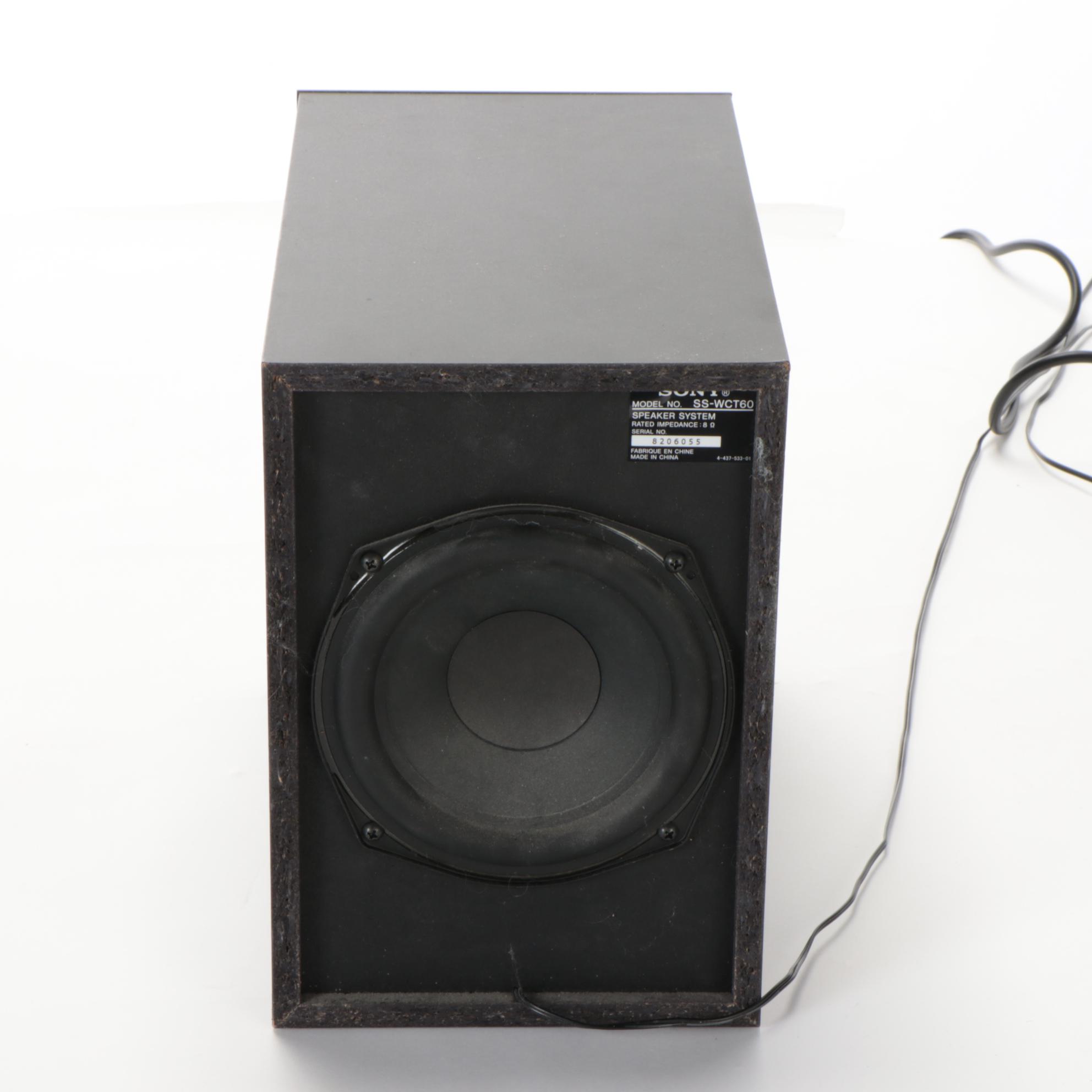 Sony SA-CT60 Soundbar and Subwoofer with BDP-S360 Blu-ray Player