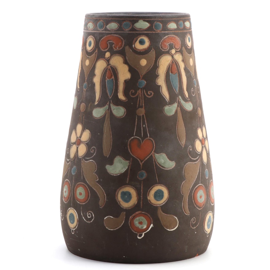 Hungarian Badár Balázs Art Pottery Vase, Early 20th Century