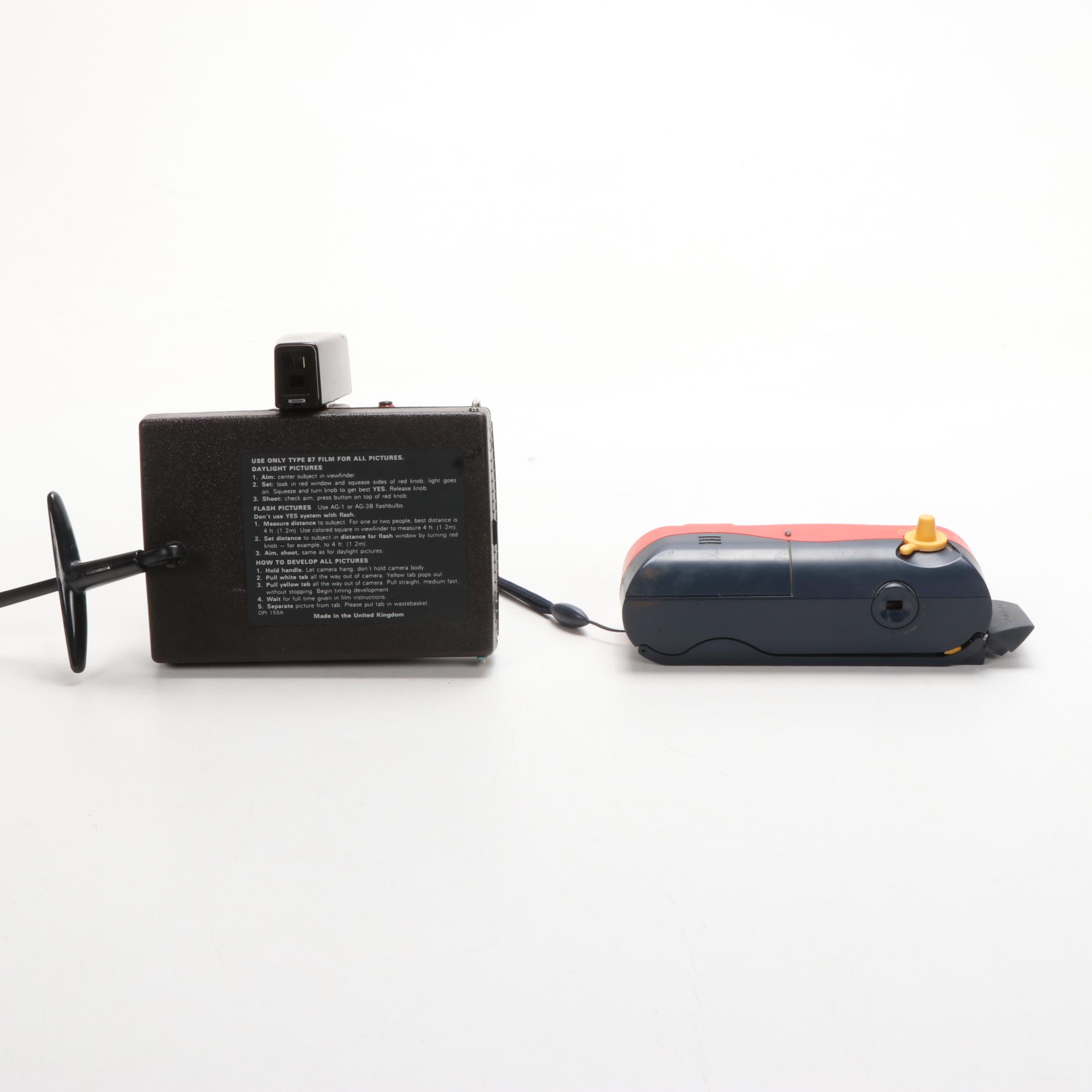 Polaroid Land Cameras with Accessories