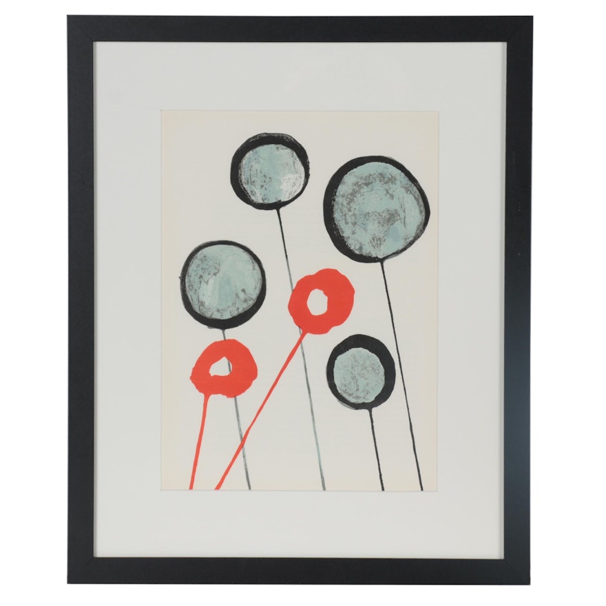 Alexander Calder Color Lithograph for "Derrière le Miroir," 1966