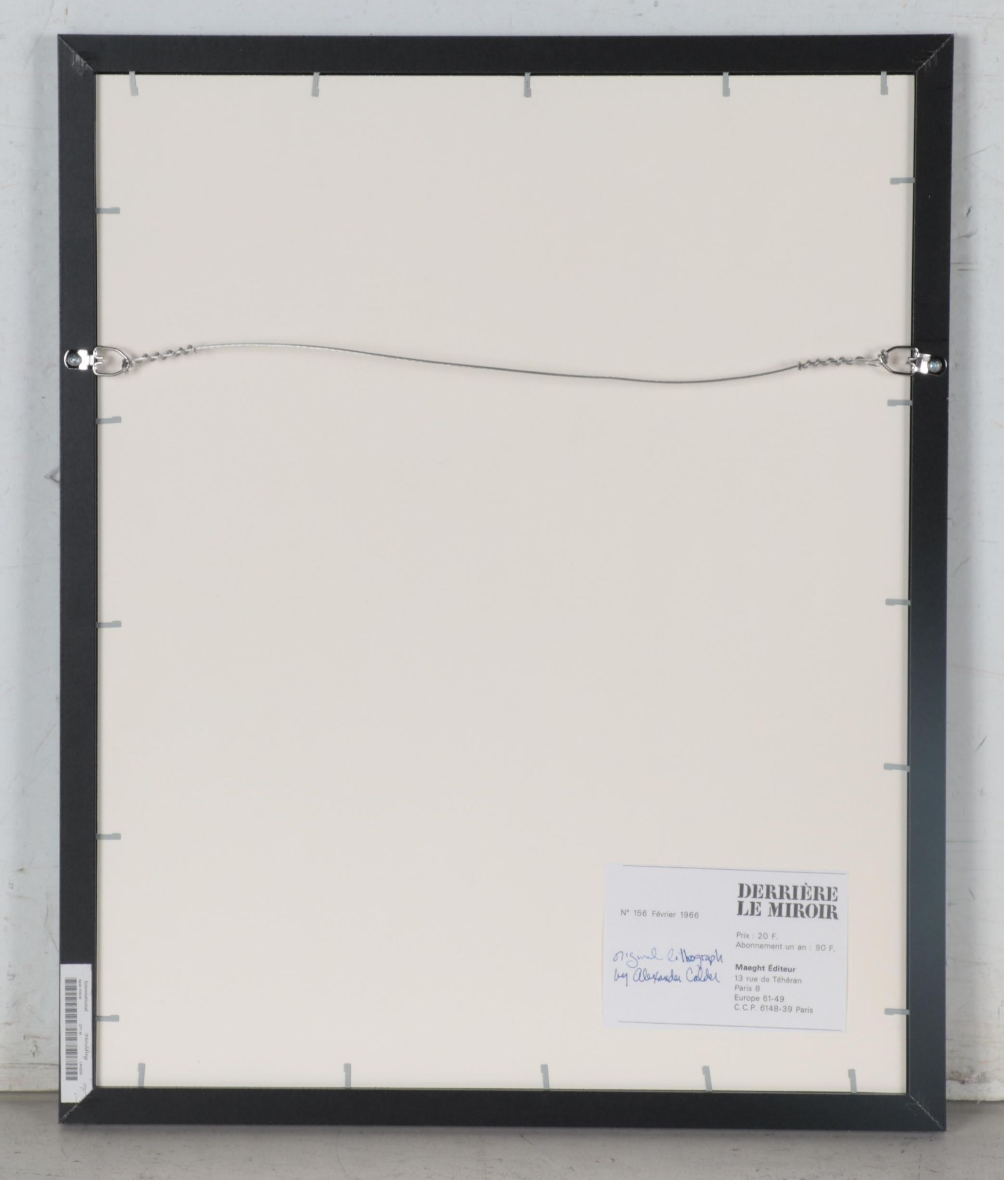 Alexander Calder Color Lithograph for "Derrière le Miroir," 1966