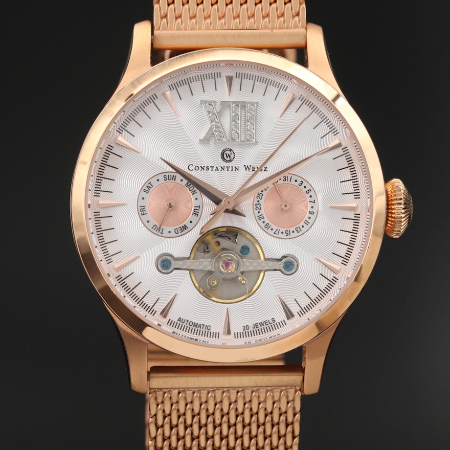 Constantin Weisz Limited Edition Rose Gold Tone Wristwatch