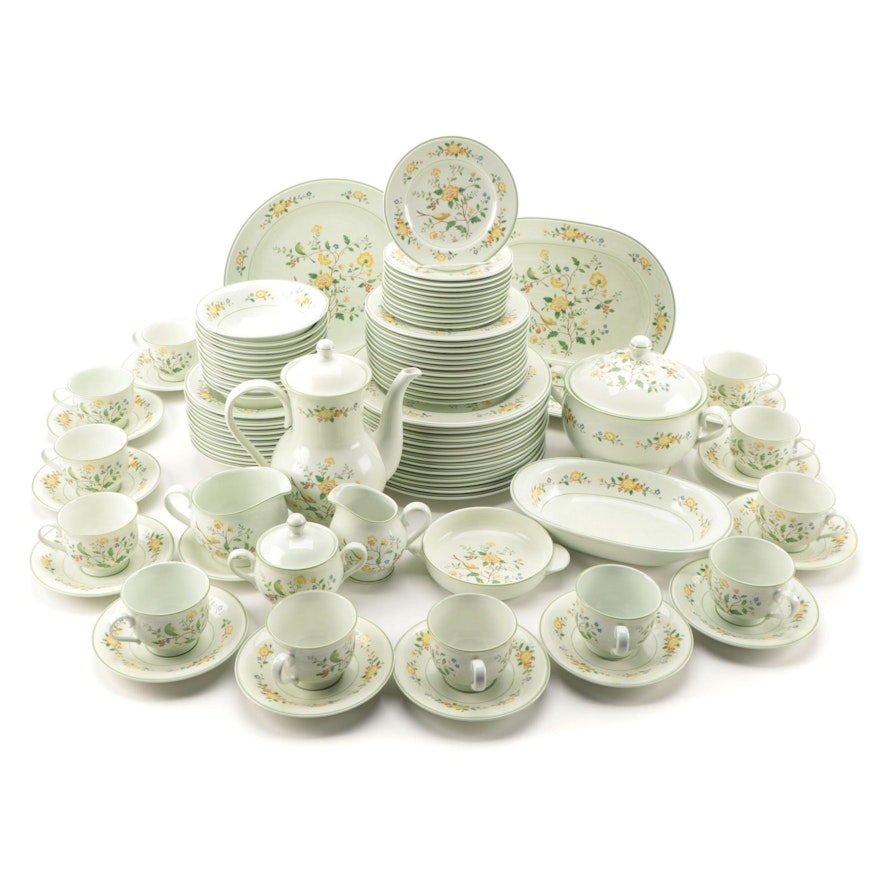 Noritake "Lineage" Floral Porcelain Dinnerware and Serveware, 1977–1984
