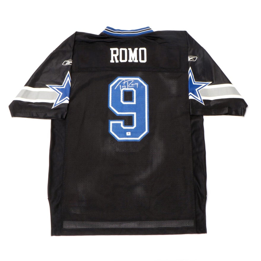 Tony Romo Signed Dallas Cowboys Reebok NFL Football Jersey, COA