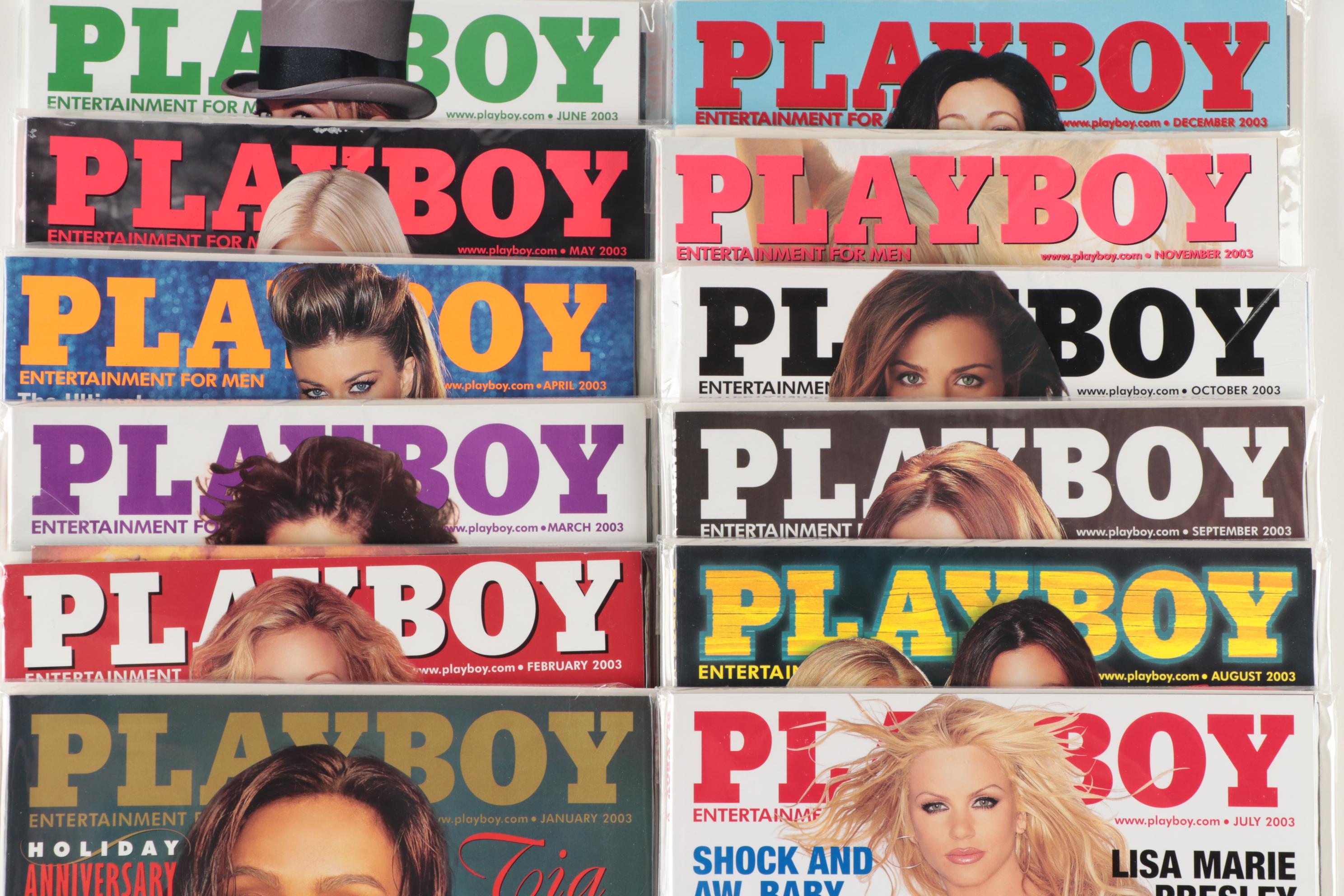 "Playboy" Magazines Featuring Halle Berry, Daryl Hannah and Others, 2003