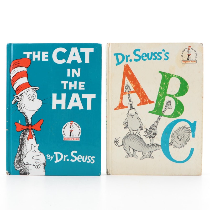 "The Cat in the Hat," and "ABC" Dr. Seuss Children's Books