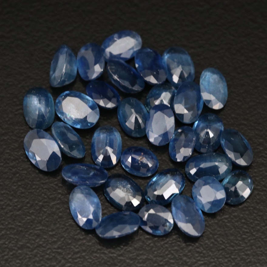 Loose 15.74 CTW Oval Faceted Sapphires