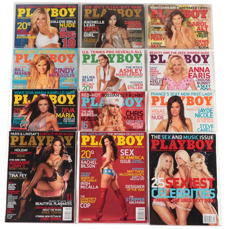"Playboy" Magazines Featuring Maria Kanellis and Others, 2008