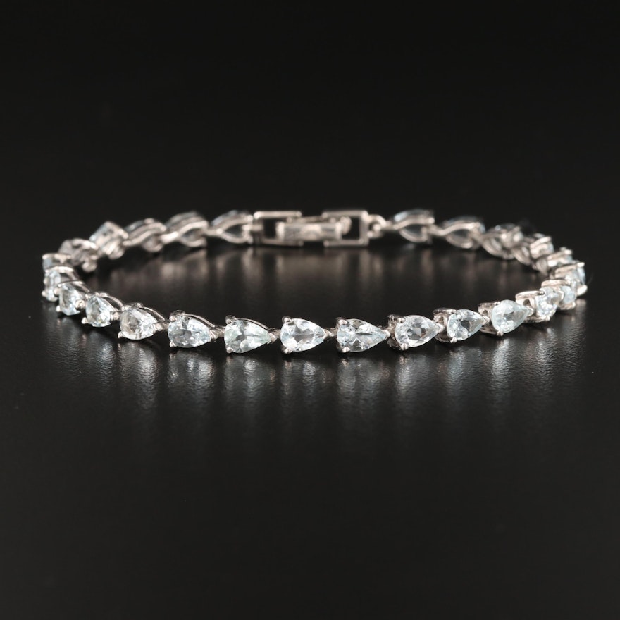 Sterling Aquamarine Bracelet