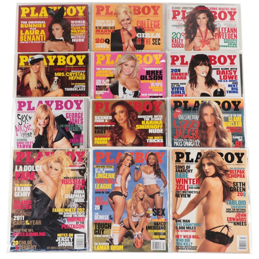 "Playboy" Magazine Featuring Pamela Anderson and Others, 2011
