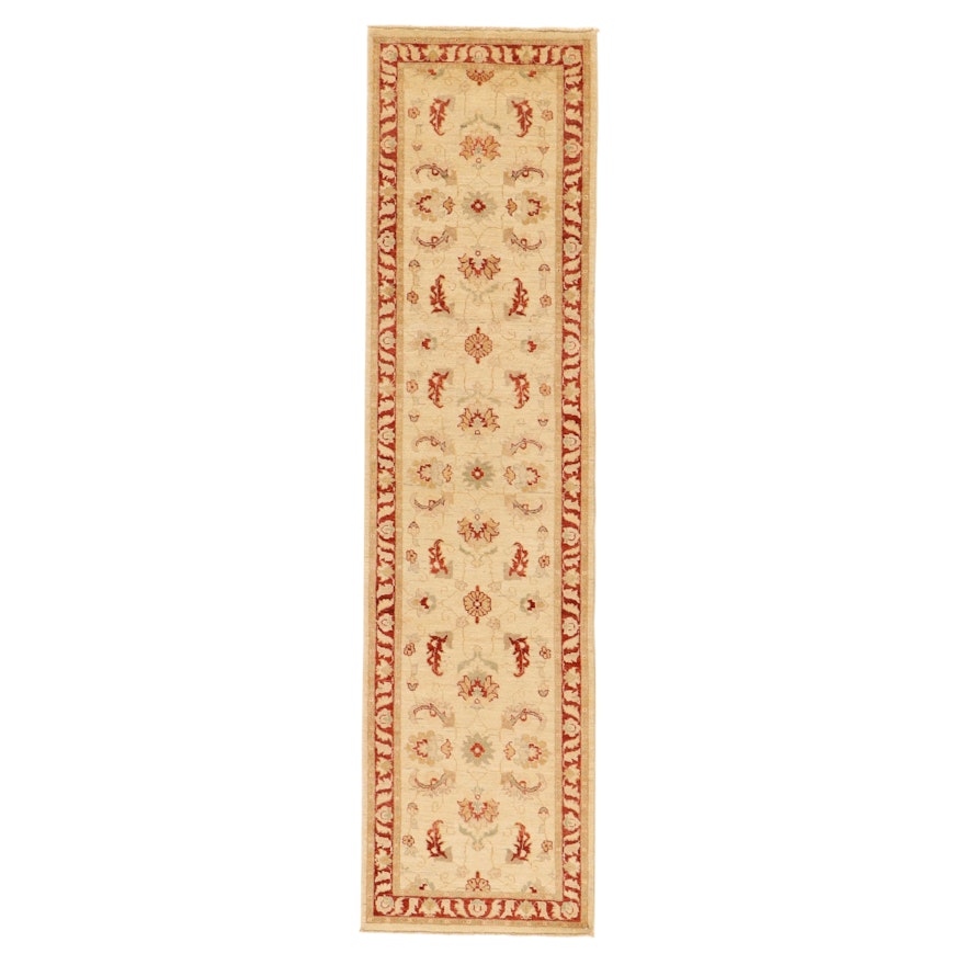 2'6 x 9'9 Hand-Knotted Pakistani Persian Tabriz Carpet Runner, 2010s