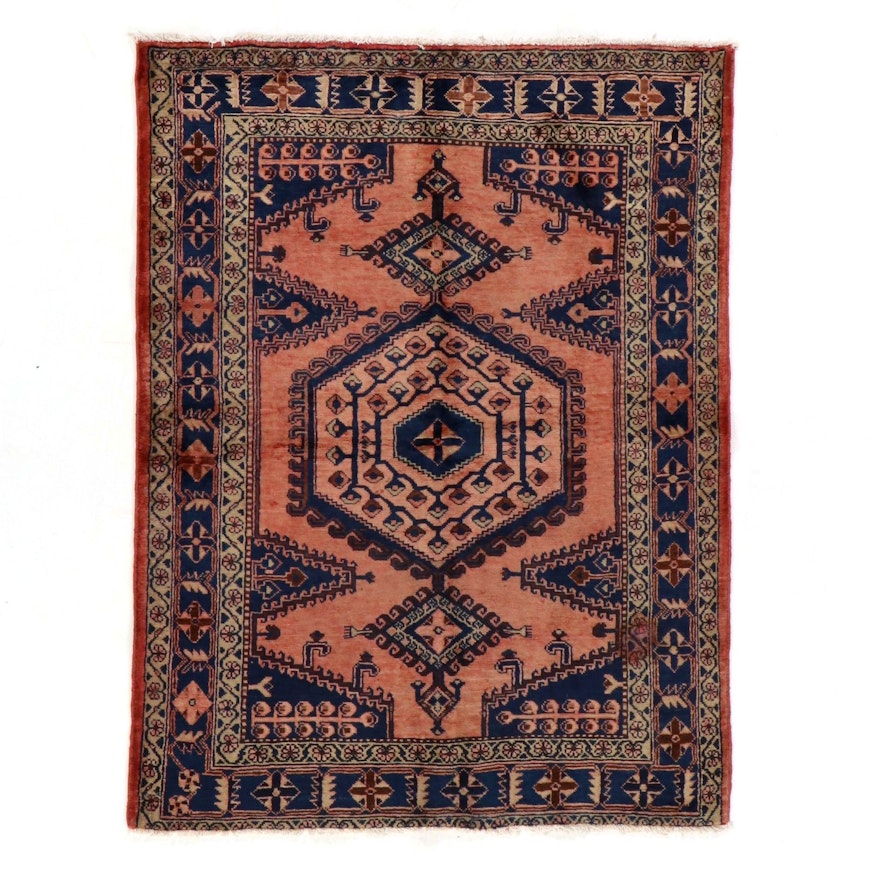 5' x 6'8 Hand-Knotted Persian Viss Area Rug