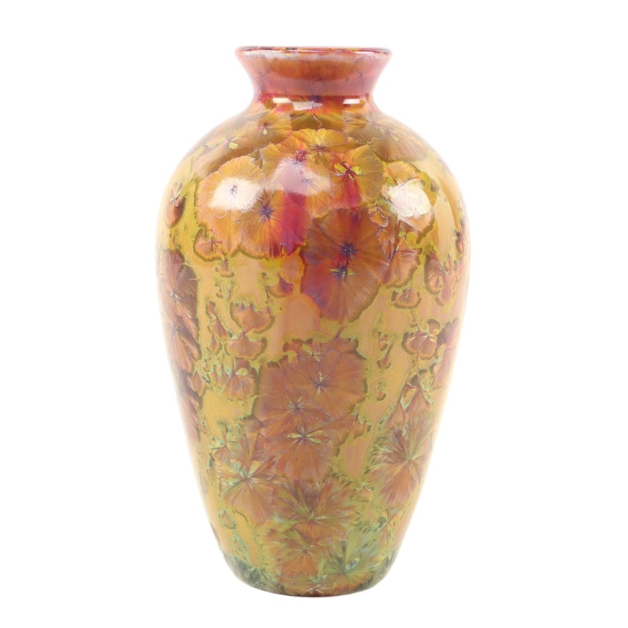 Jon Price Crystalline Glazed Porcelain Vase