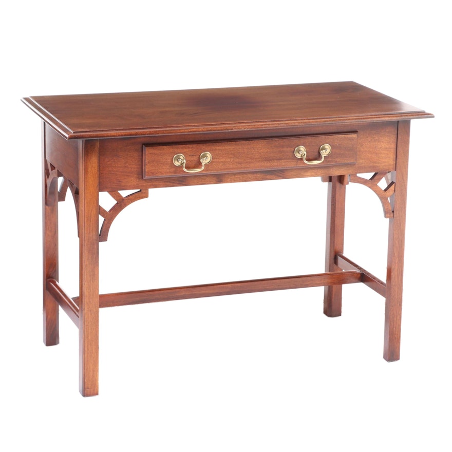 Chippendale Style Mahogany Writing Table, Late 20th Century