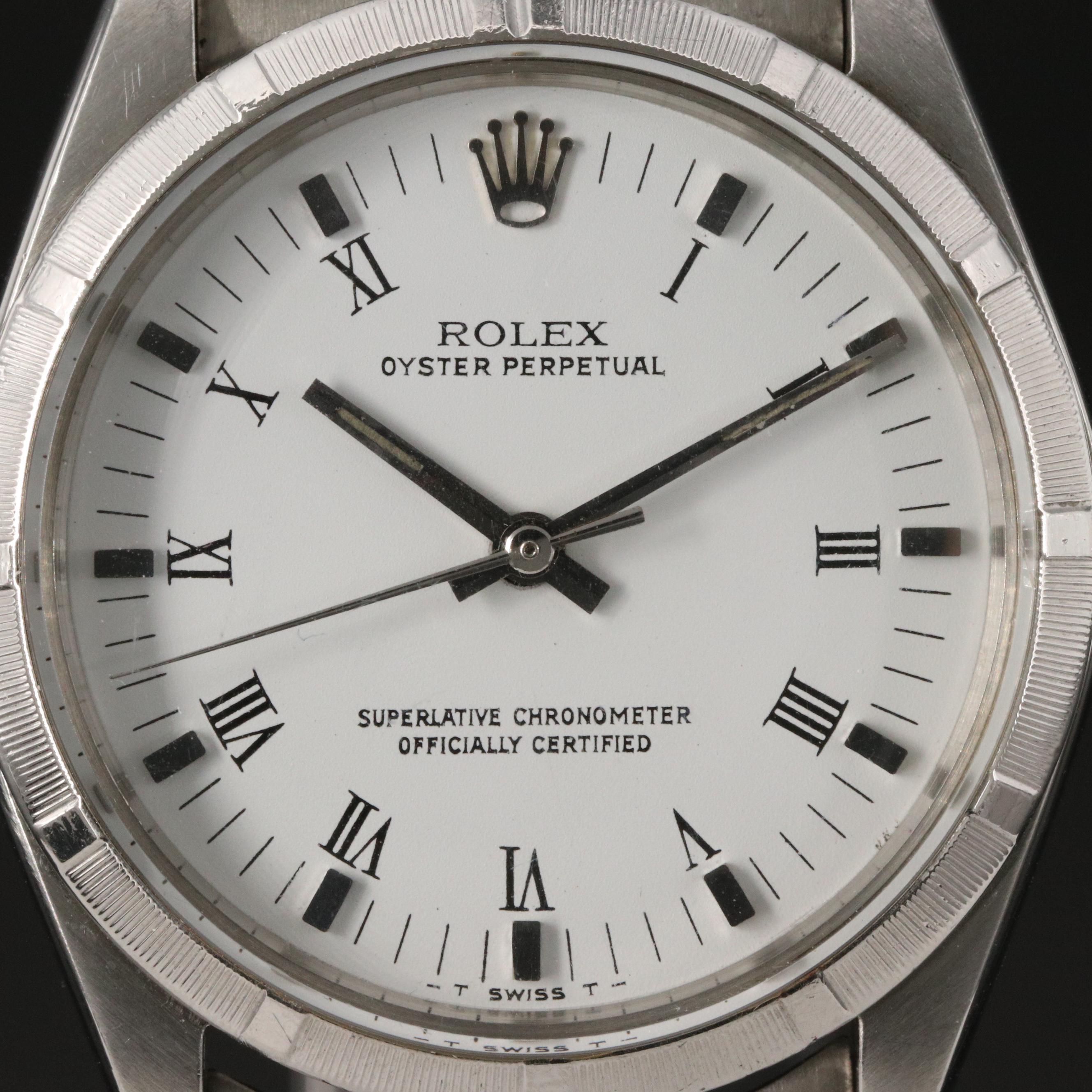 1967 Rolex Oyster Perpetual 1002 Stainless Steel Automatic Watch
