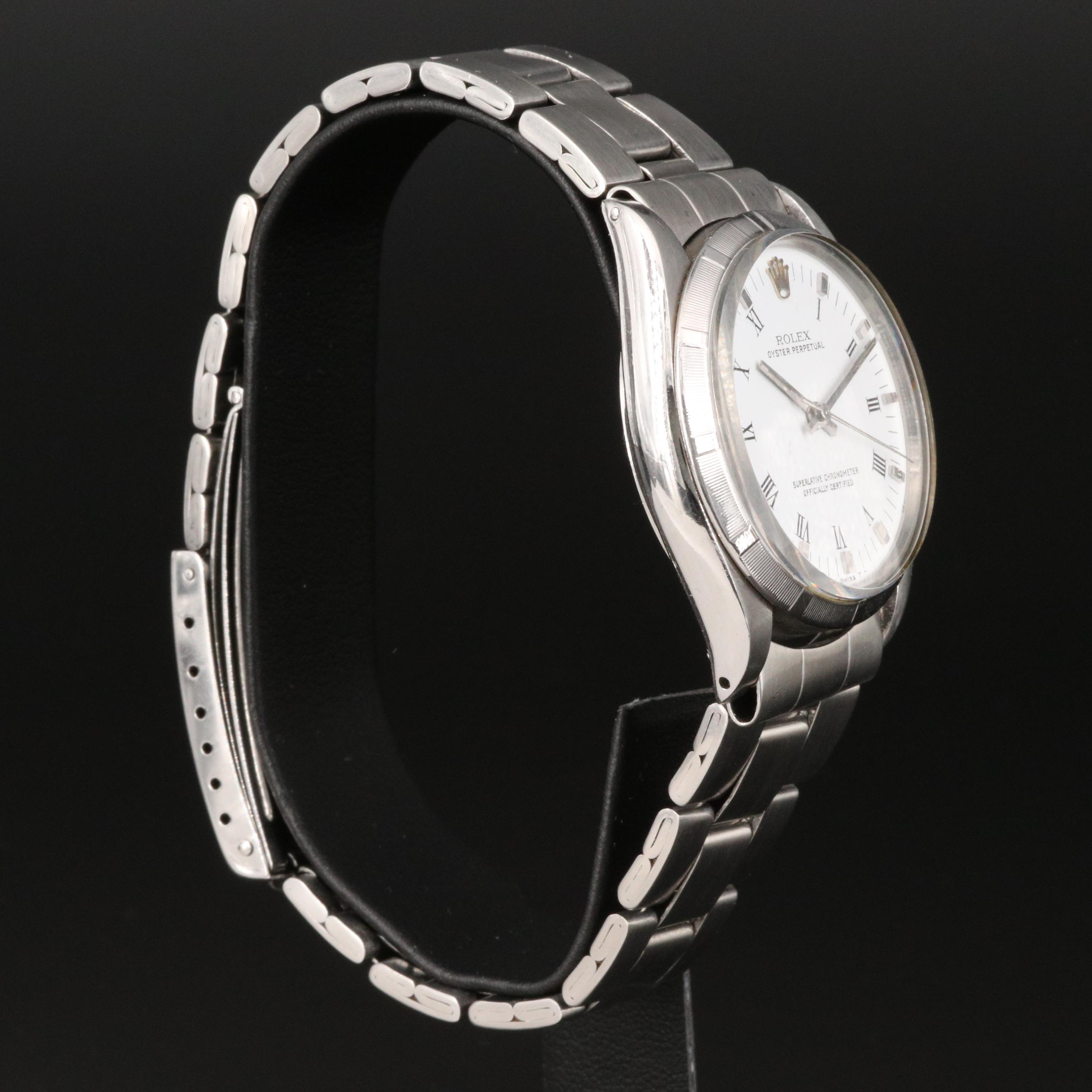 1967 Rolex Oyster Perpetual 1002 Stainless Steel Automatic Watch