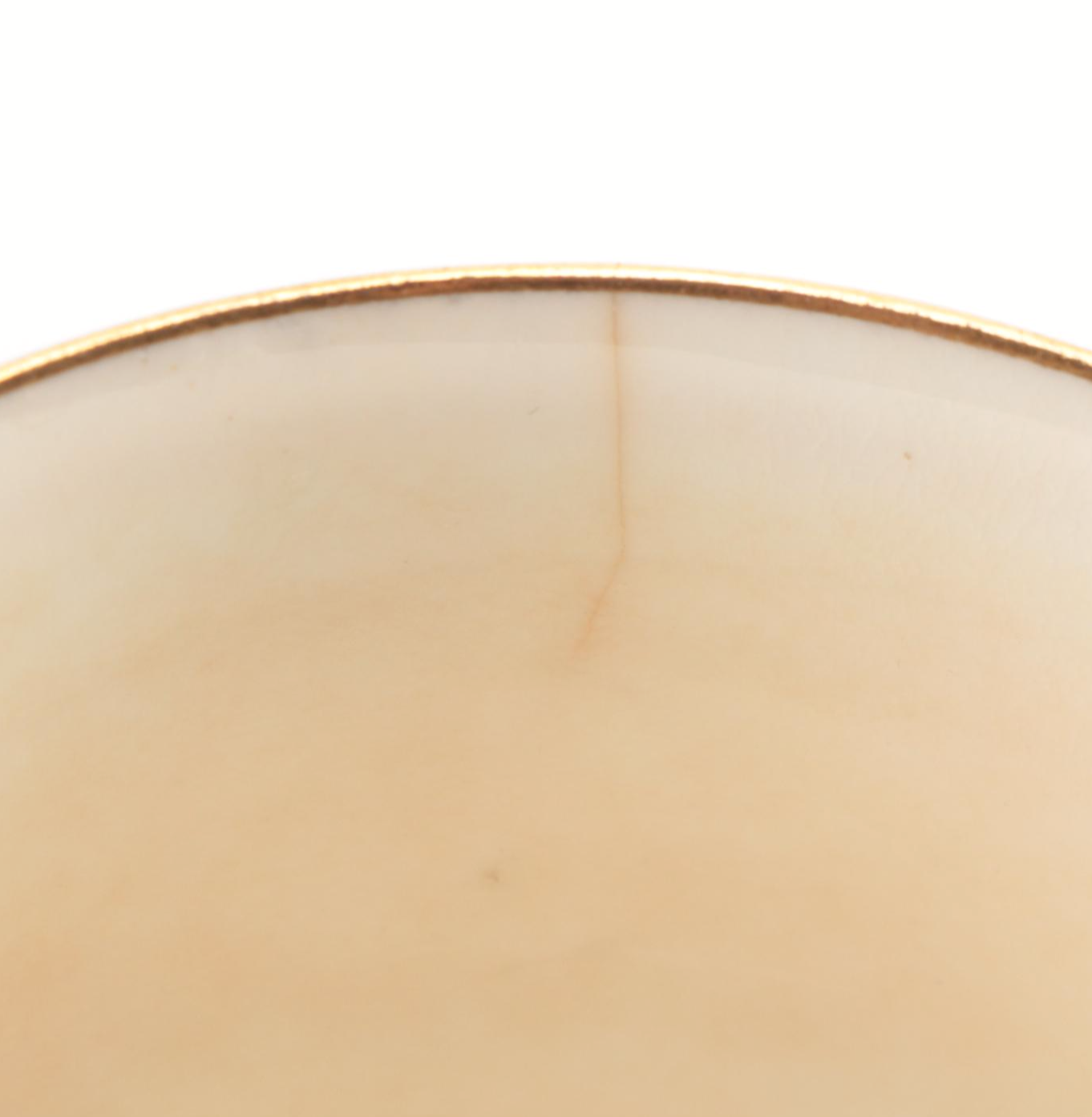 Minton Gilt Bone China Demitasse Cups and Saucers, Late 19th/Early 20th Century