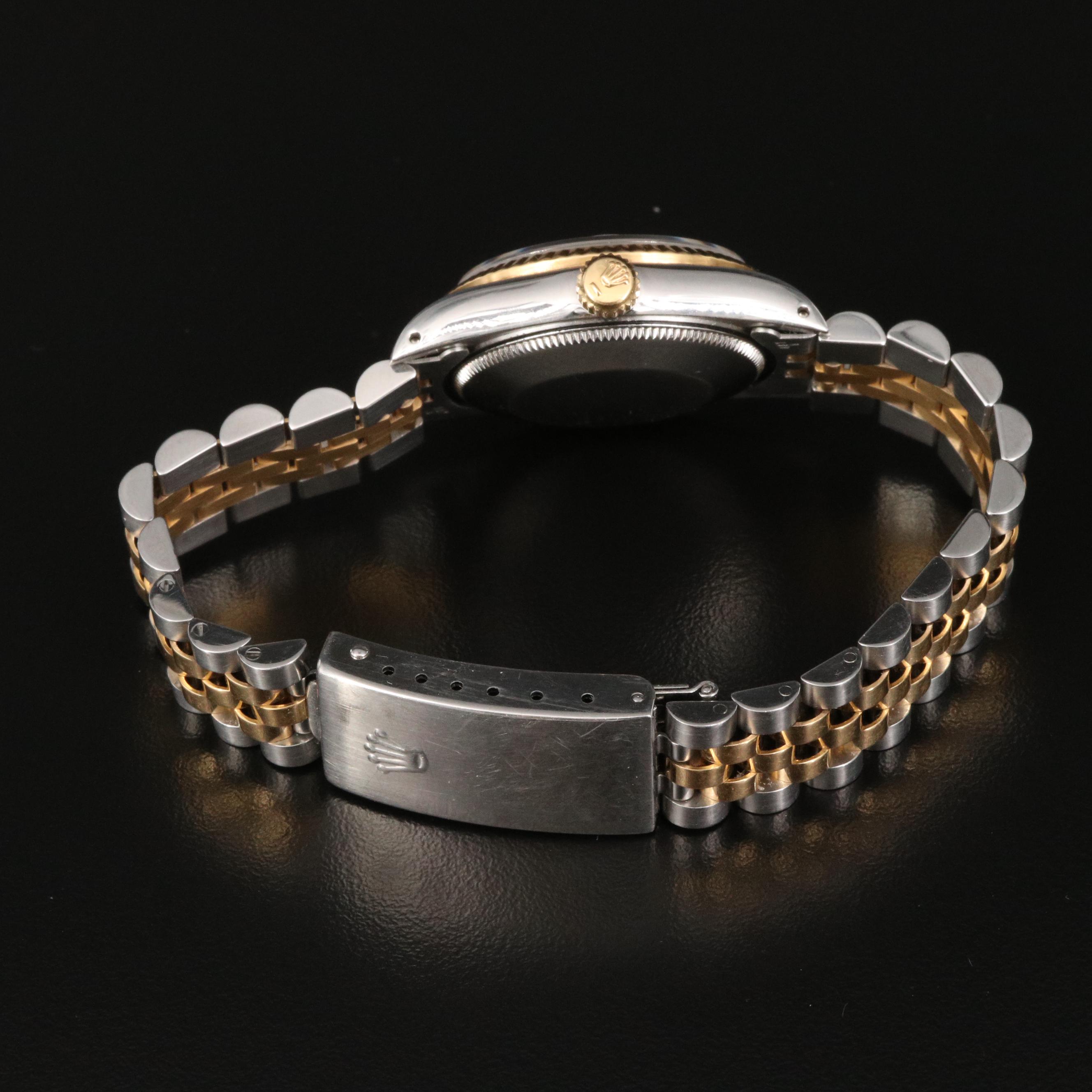 1989 Rolex Datejust Mid-Size 18K and Stainless Steel Automatic Watch