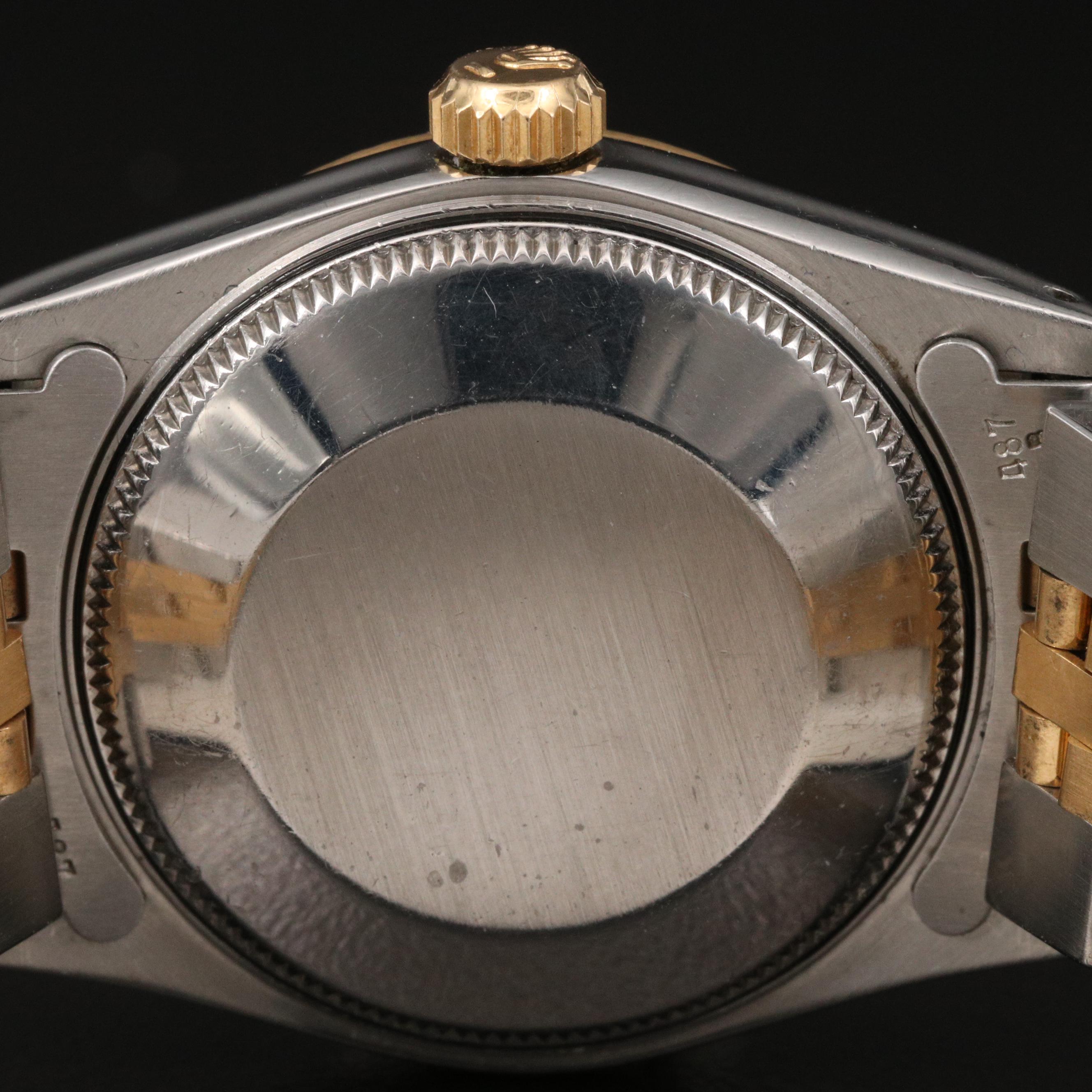 1989 Rolex Datejust Mid-Size 18K and Stainless Steel Automatic Watch