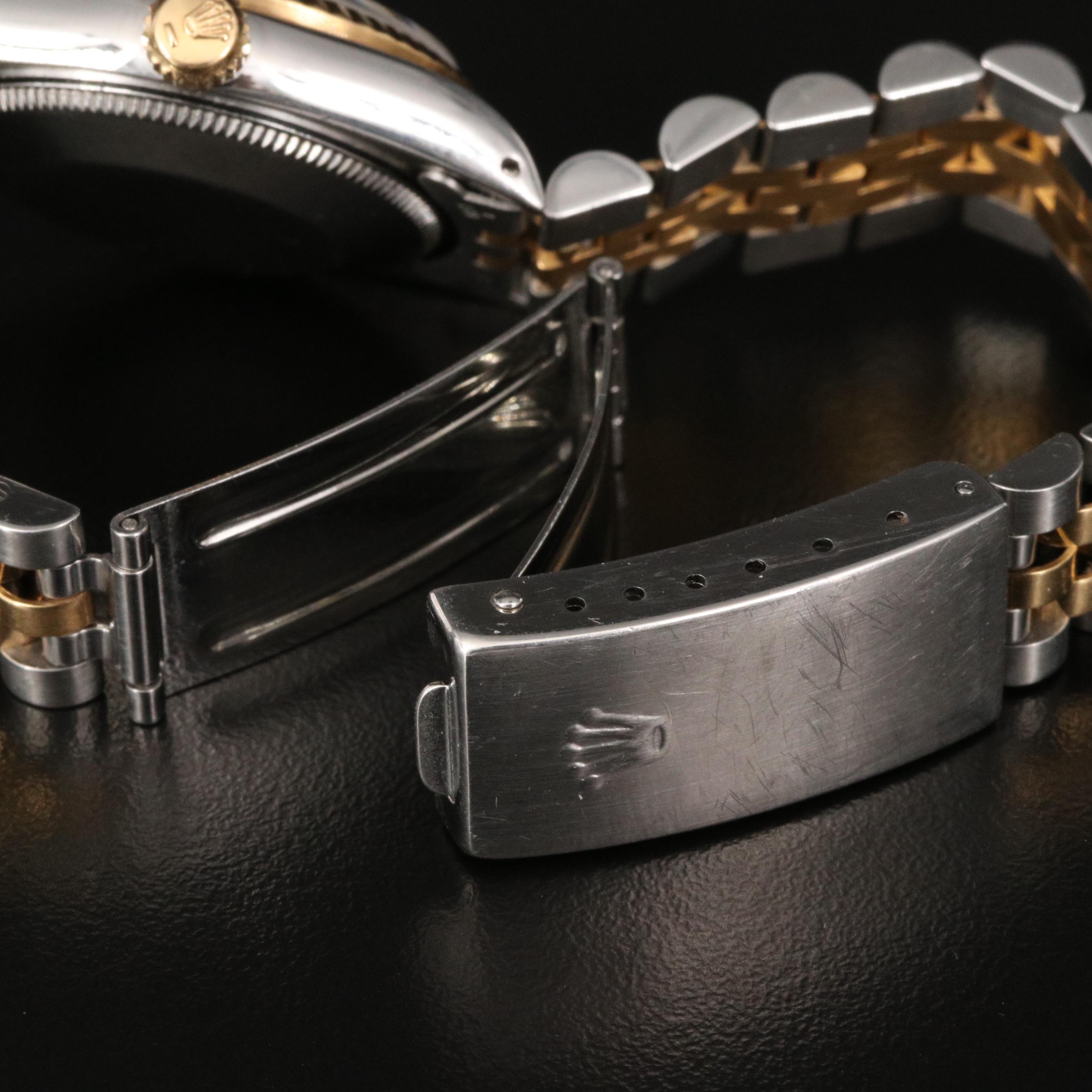 1989 Rolex Datejust Mid-Size 18K and Stainless Steel Automatic Watch