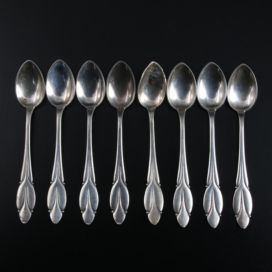 Christian F. Heise Danish Sterling Silver Demitasse Spoons, 1904–1932