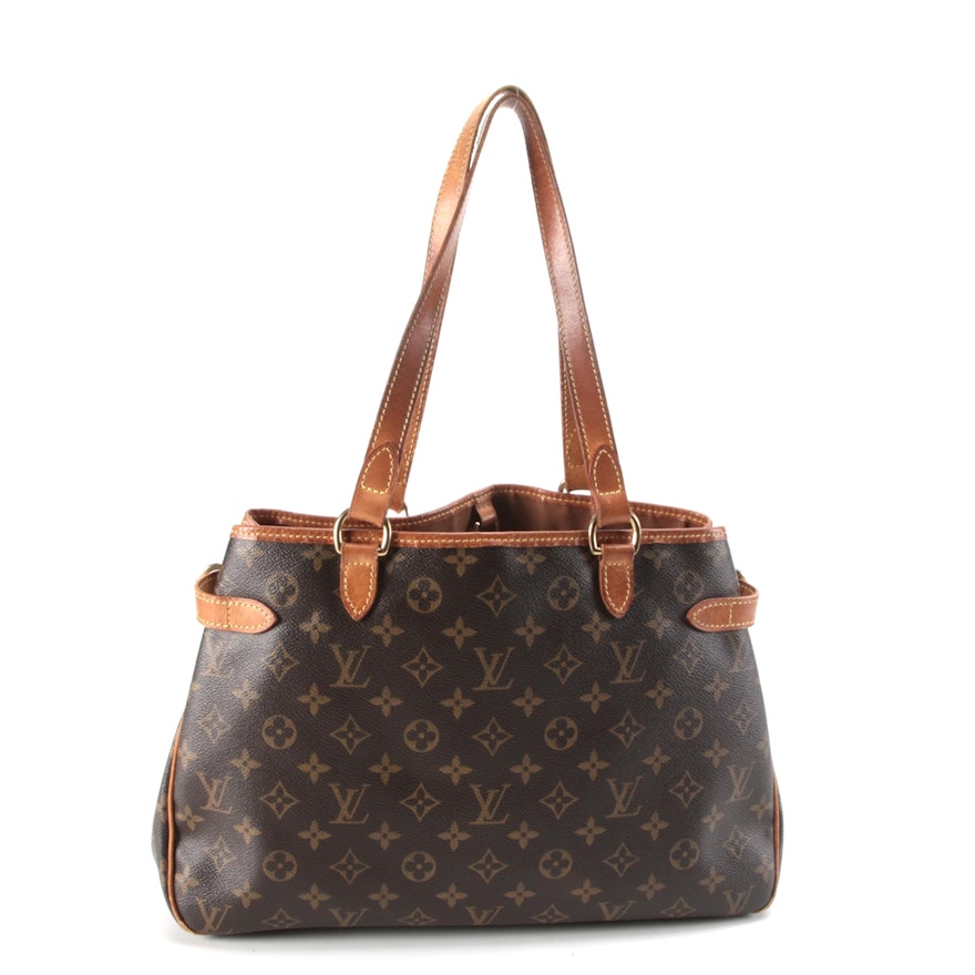 Louis Vuitton Batignolles Horizontal Bag in Monogram Canvas and Vachetta Leather