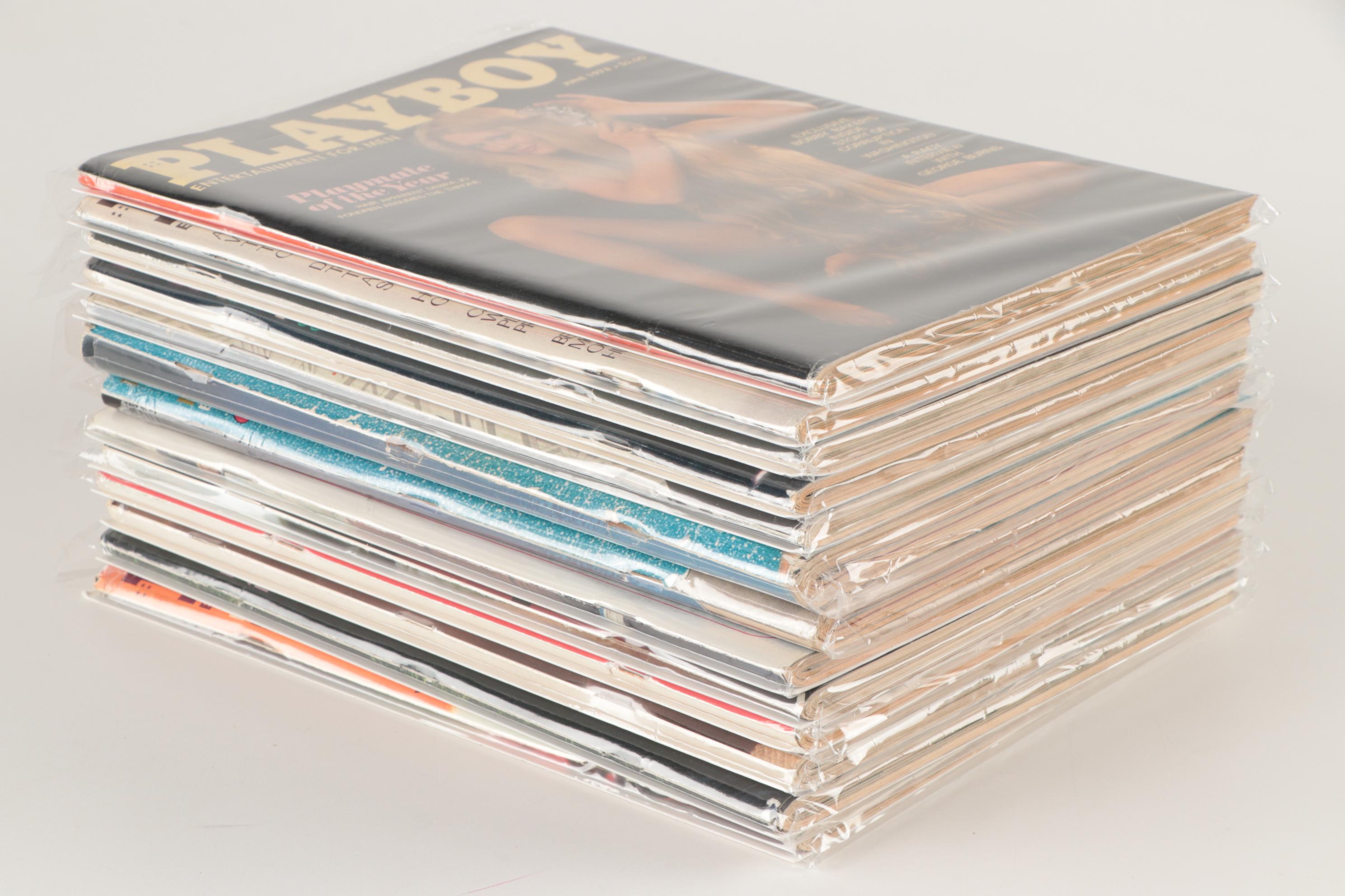 "Playboy" Magazines Featuring Dolly Parton, Farrah Fawcett and Others, 1978