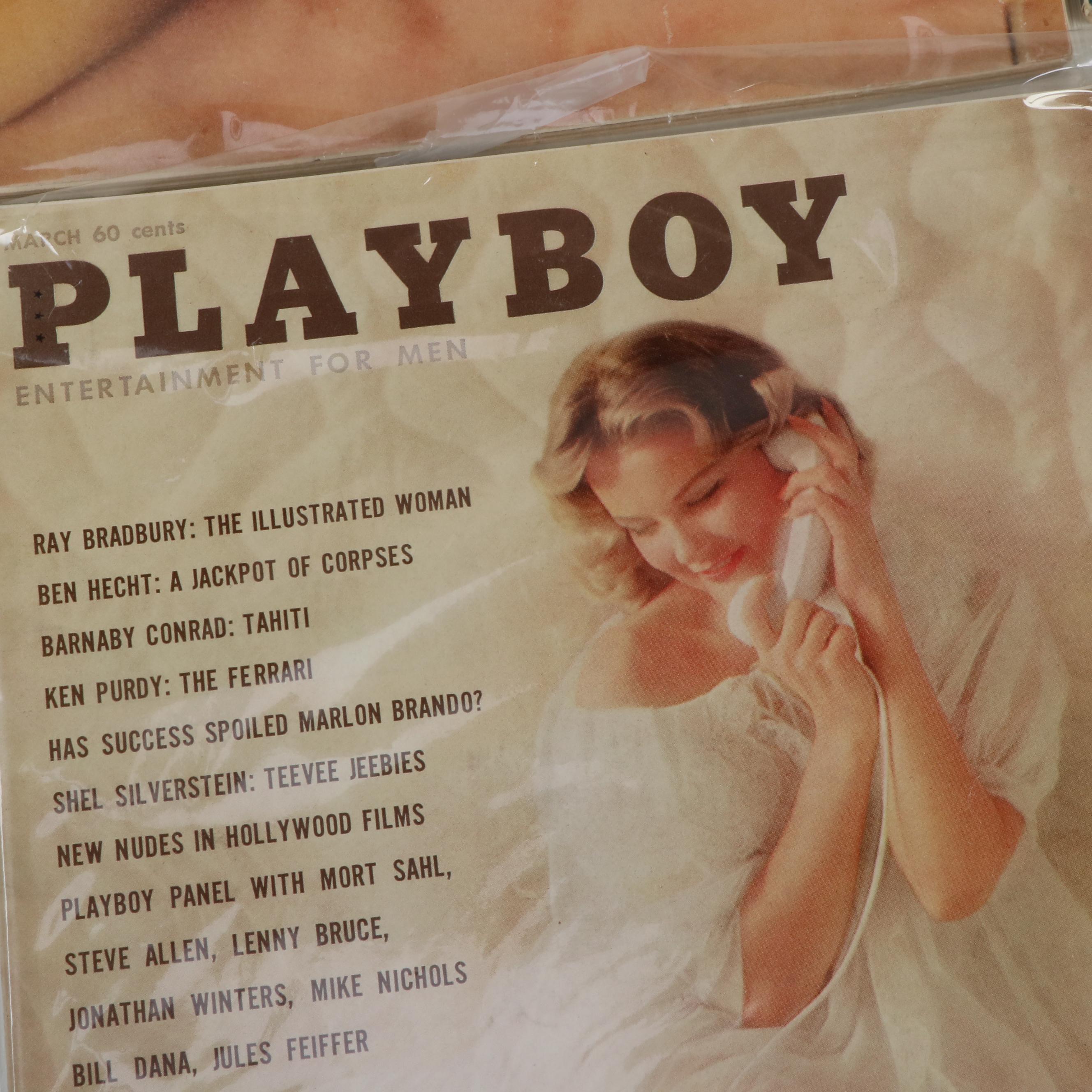 "Playboy" Magazines Including "Girls of Sweden" and "Playmate of the Year", 1961