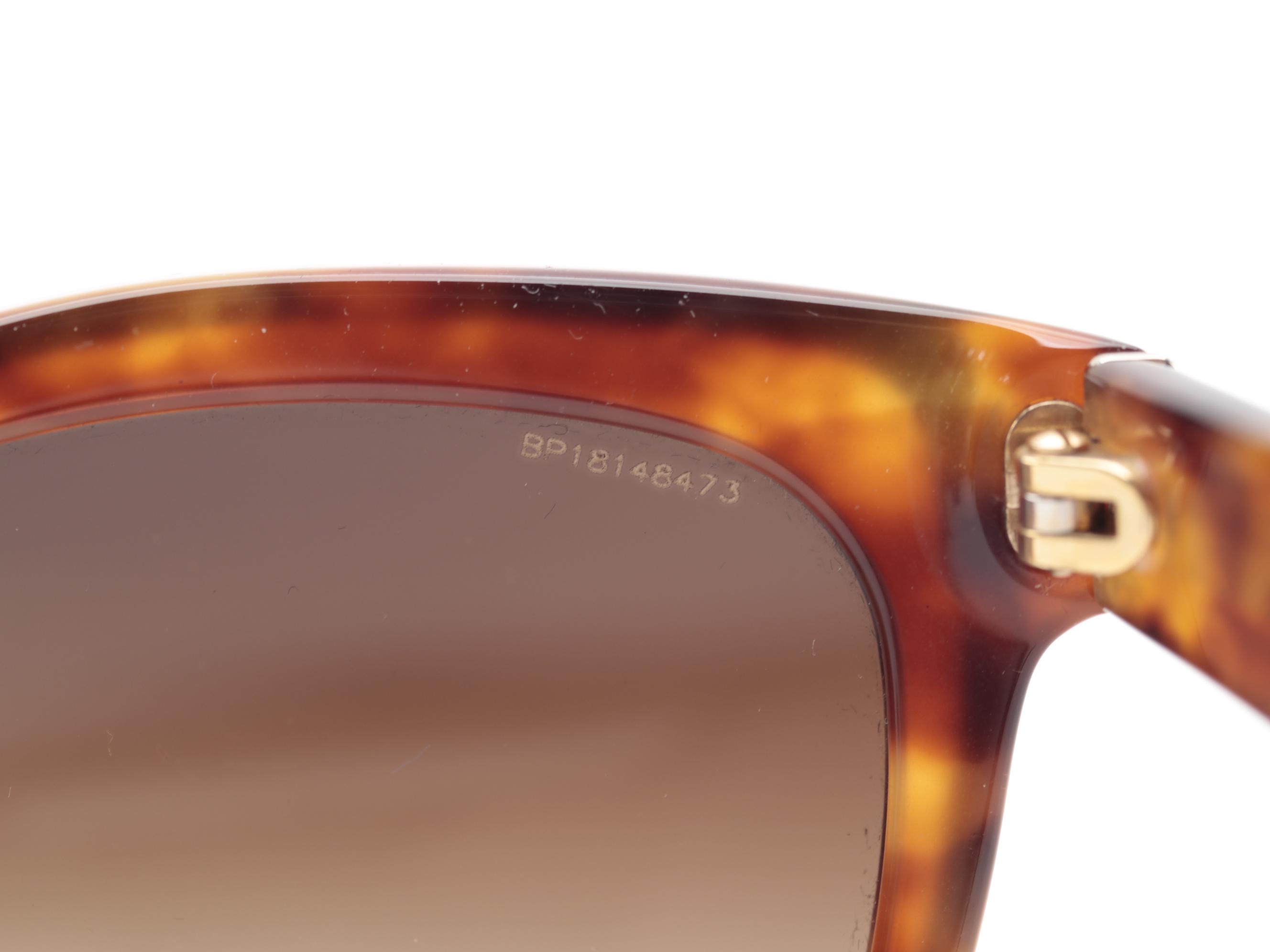 Prada SPR 20P Modified Cat Eye Sunglasses in Matte Tortoiseshell