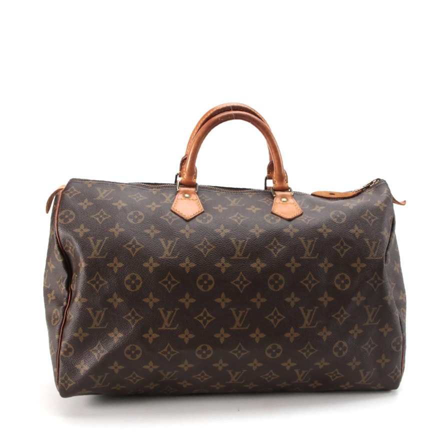 Louis Vuitton Speedy 40 in Monogram Canvas and Leather