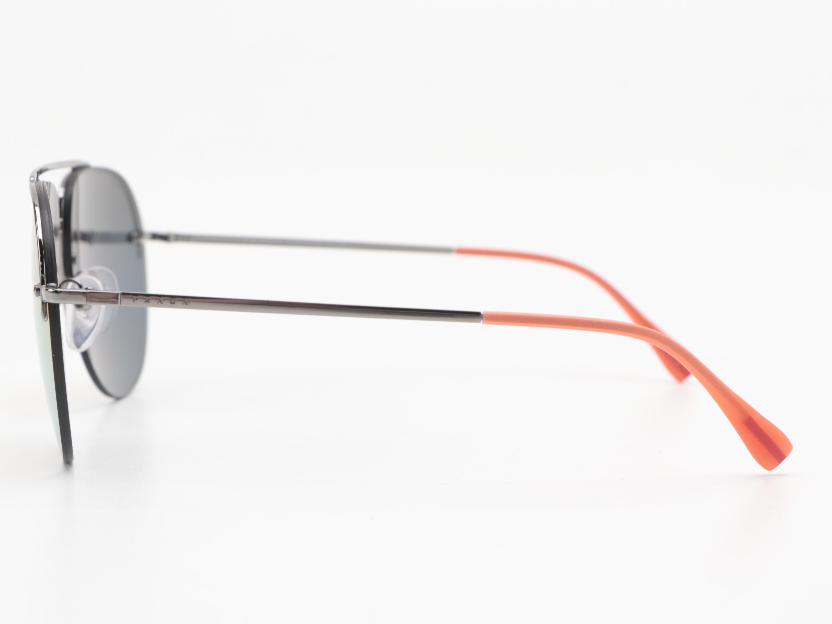 Prada SPS53S Orange Aviator Sunglasses