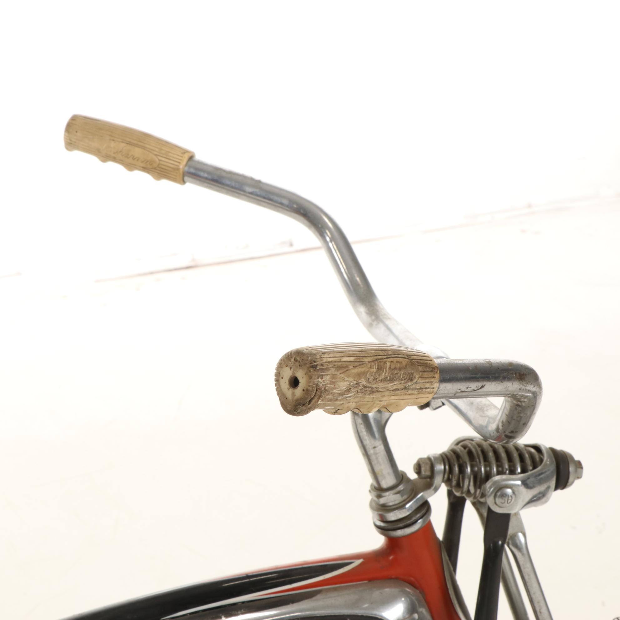 Schwinn Black Phantom Cruiser Bicycle, Mid-20th Century
