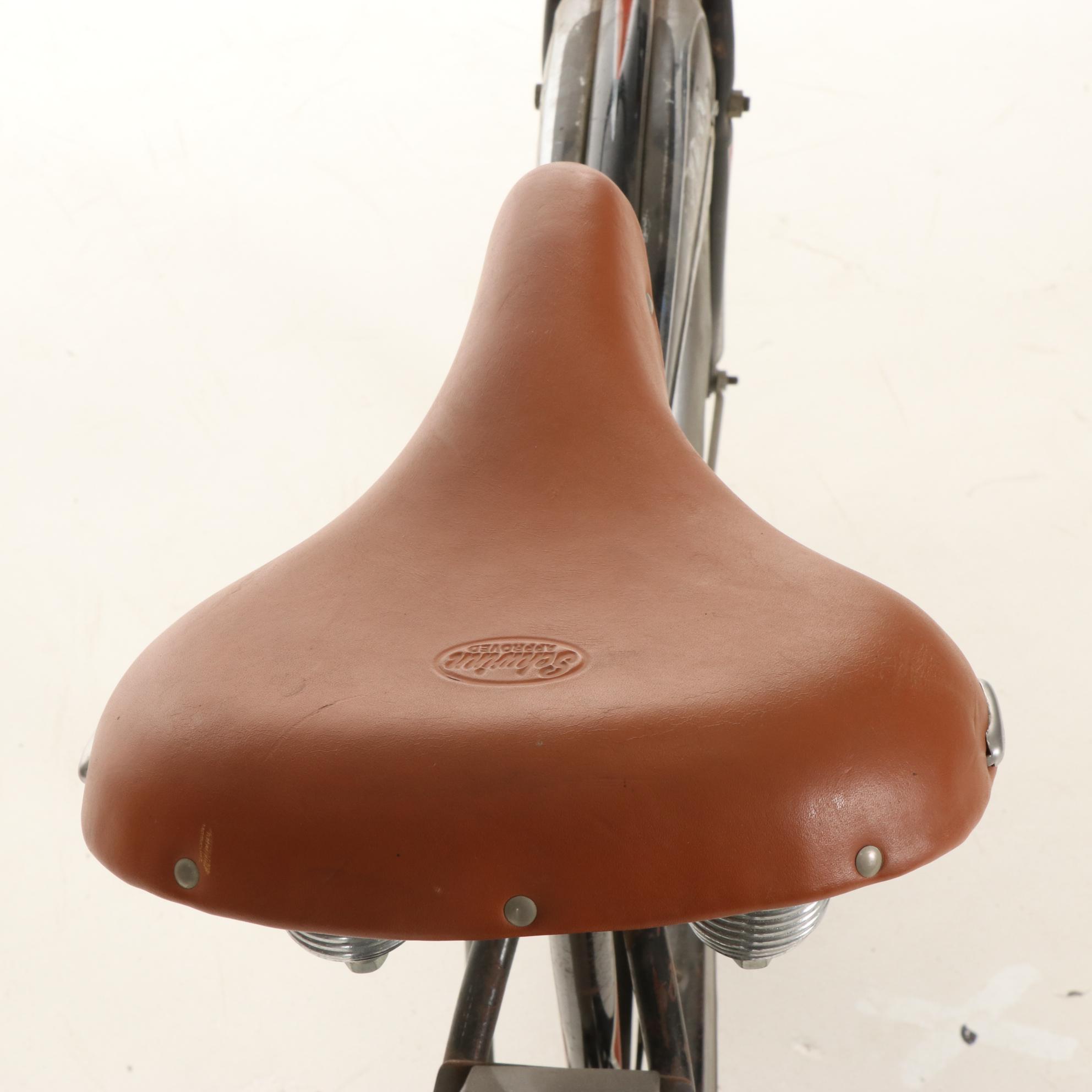 Schwinn Black Phantom Cruiser Bicycle, Mid-20th Century