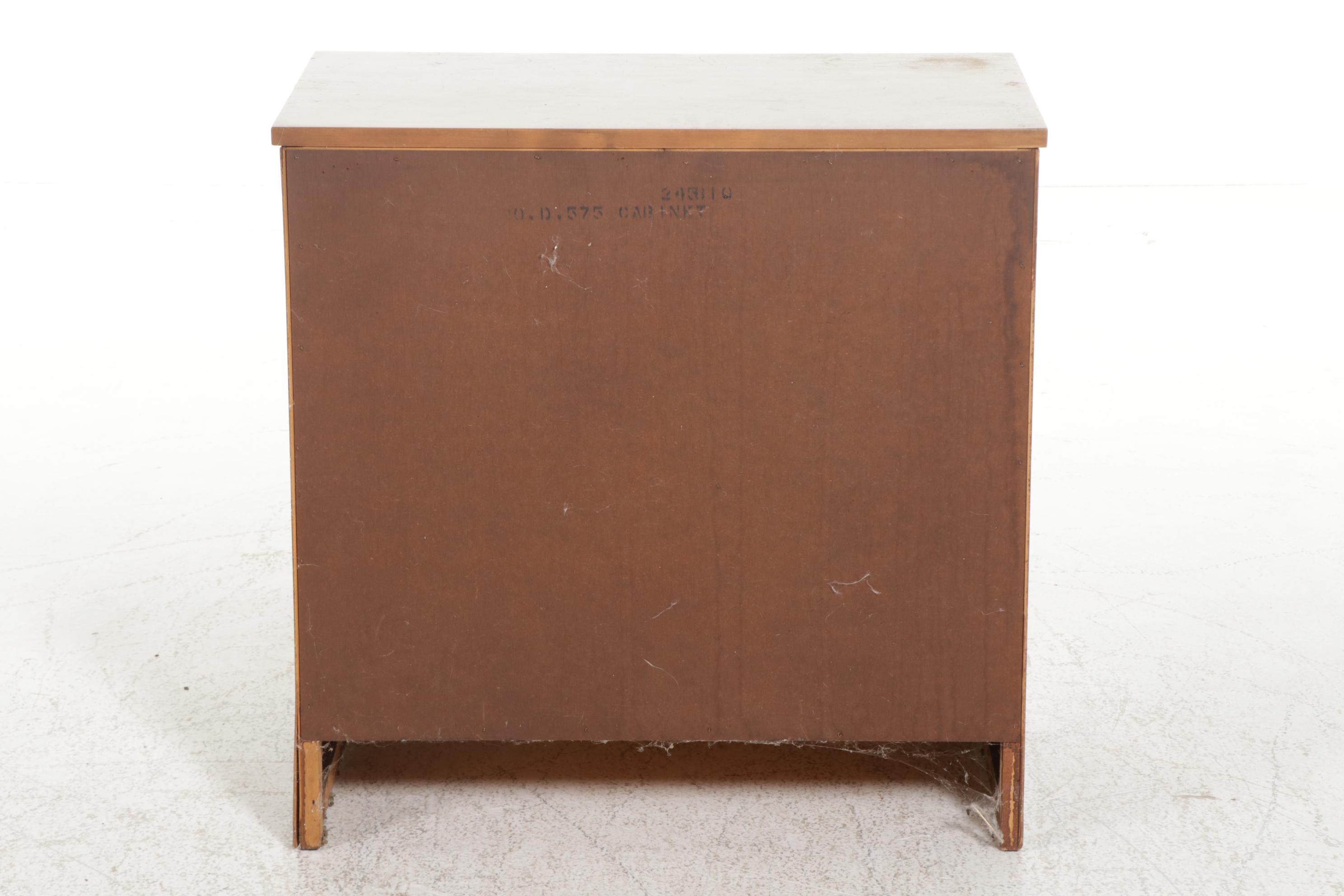 Ethan Allen Early American Style Maple Two-Door Side Cabinet, Late 20th Century