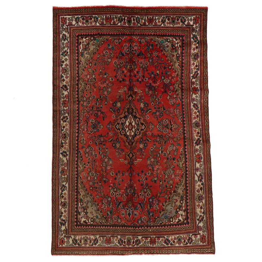6'8 x 10'1 Hand-Knotted Persian Mehriban Area Rug