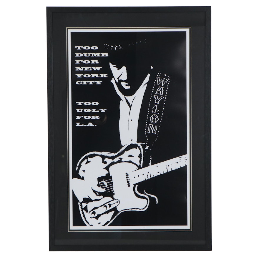 Giclée of Waylon Jennings, 21st Century