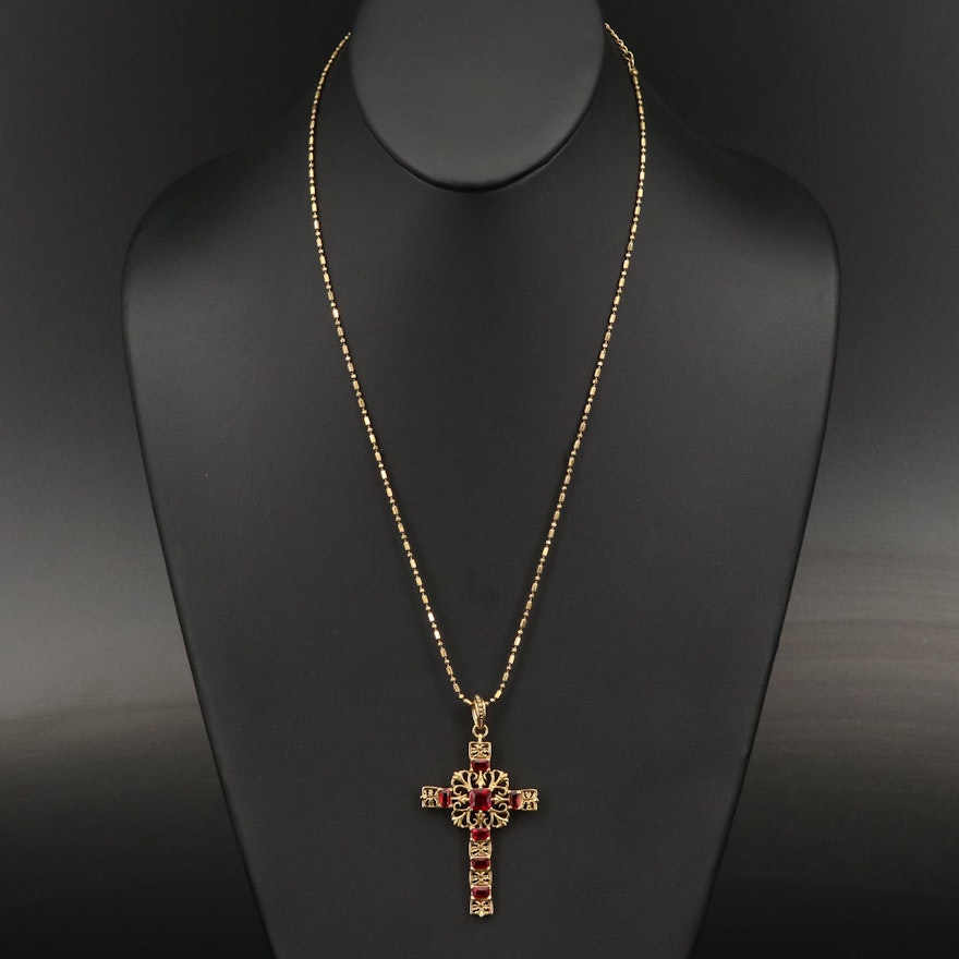 Camrose & Kross Jacqueline Kennedy Replica Cross Necklace