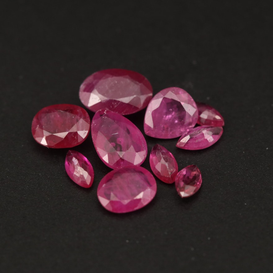 Loose 2.79 CTW Faceted Rubies