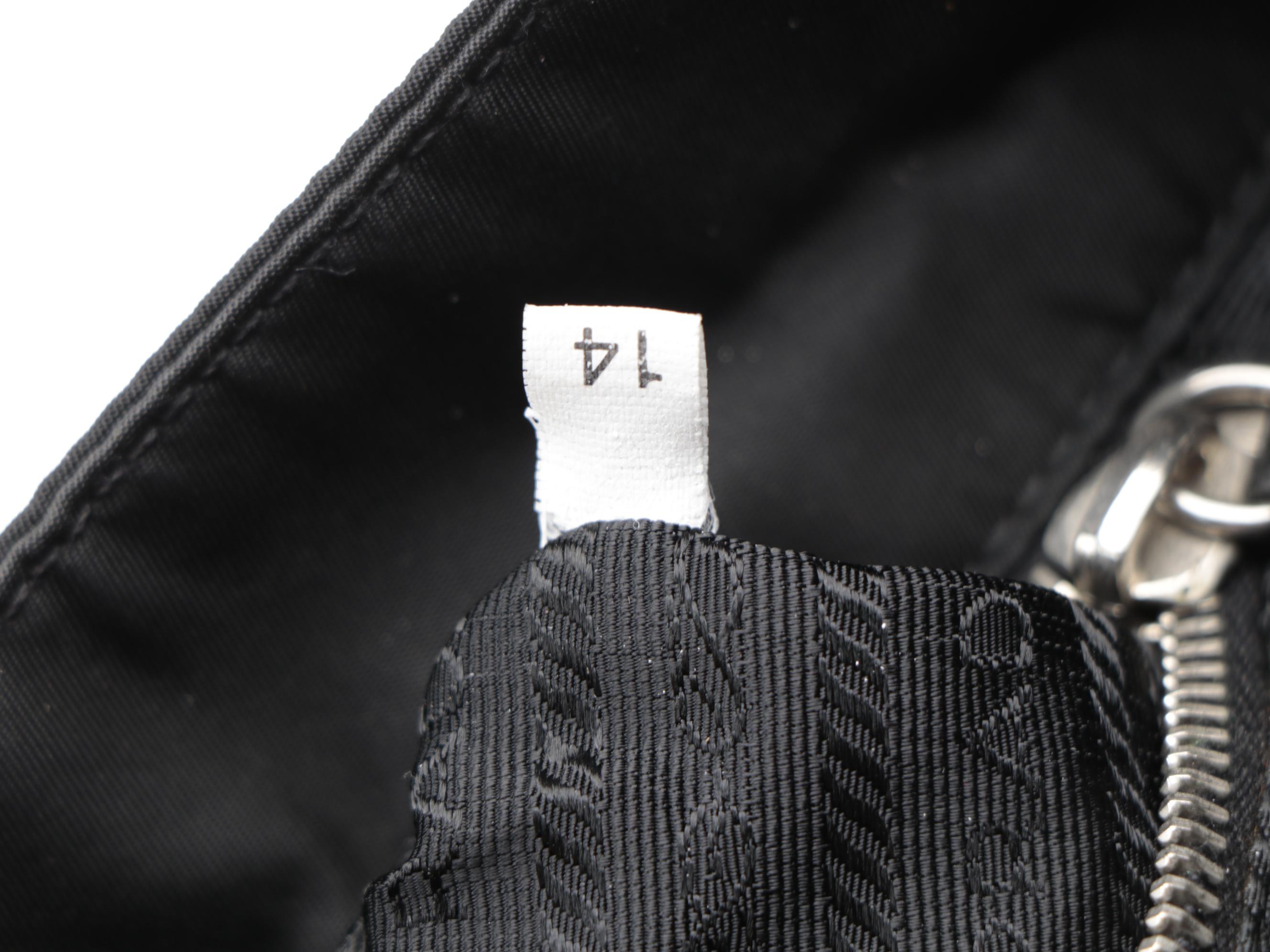 Prada Shoulder Bag in Black Tessuto Nylon and Leather