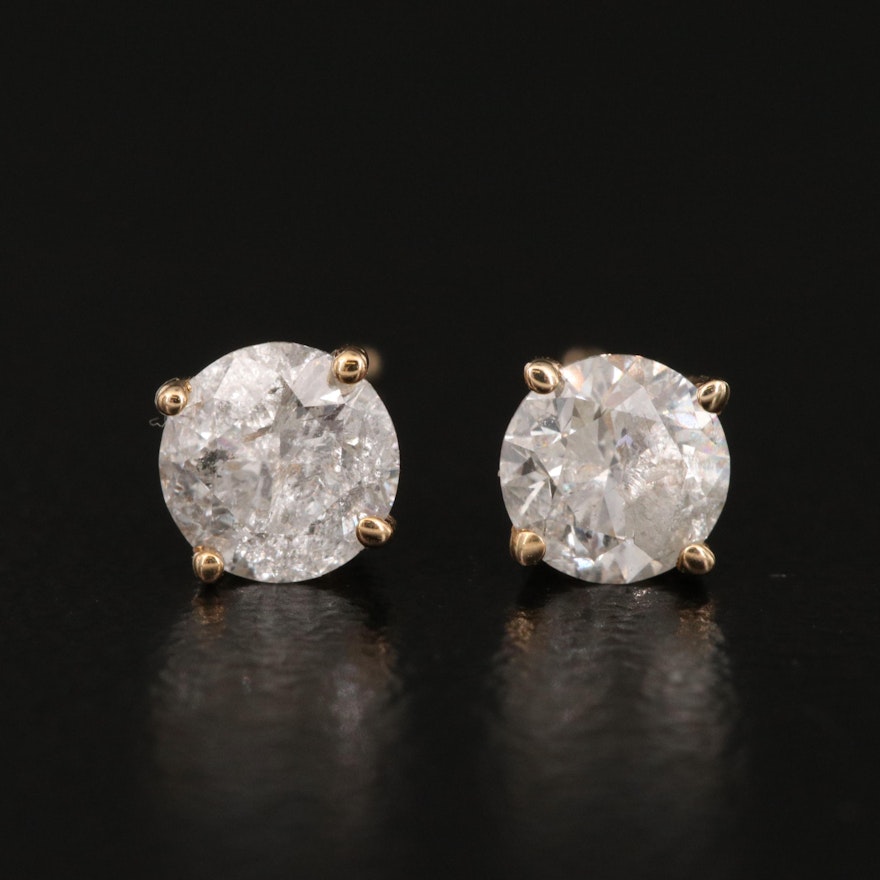 14K 0.70 CTW Diamond Stud Earrings