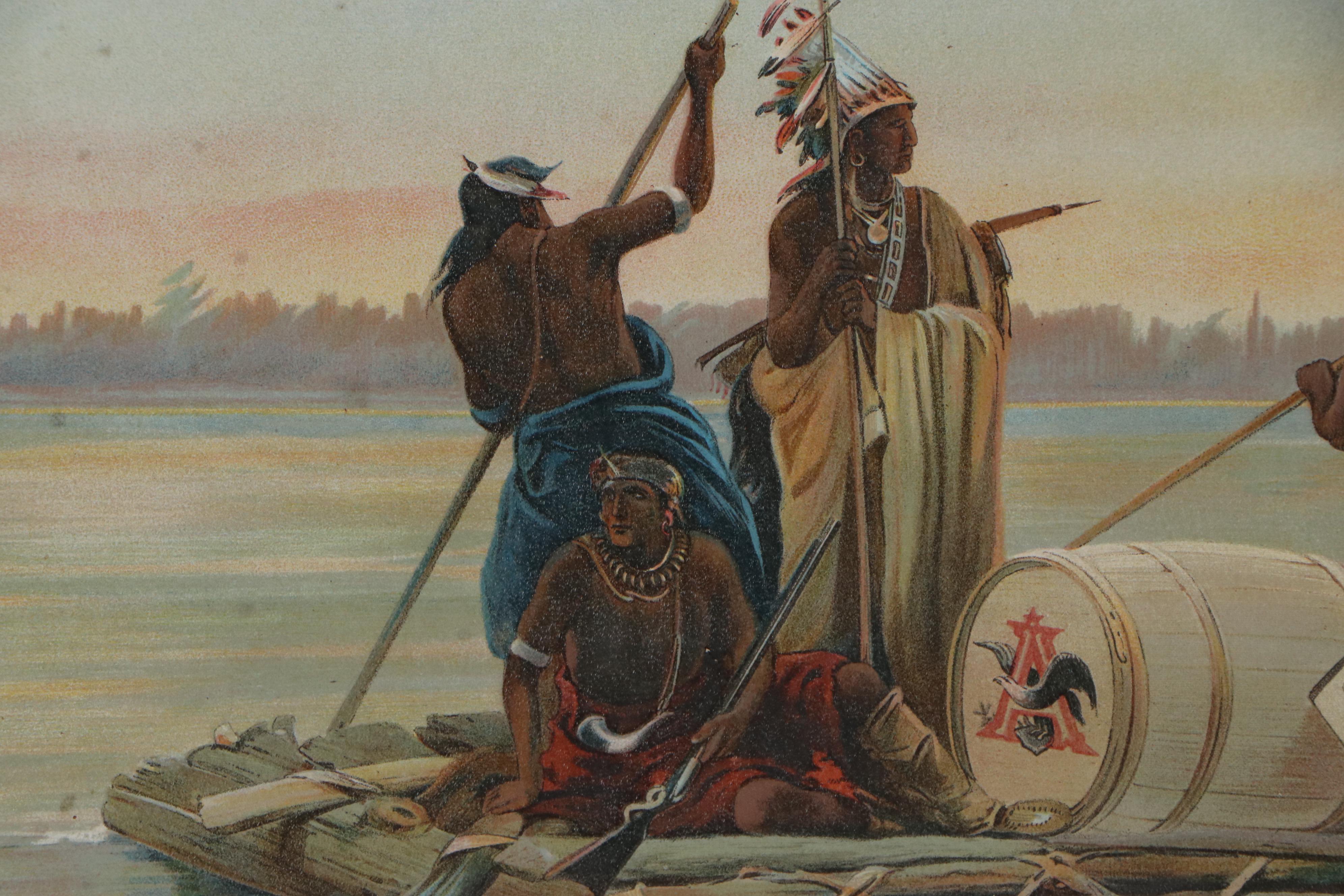 Anheuser-Busch Chromolithograph Advertisement "Father of Waters," circa 1912