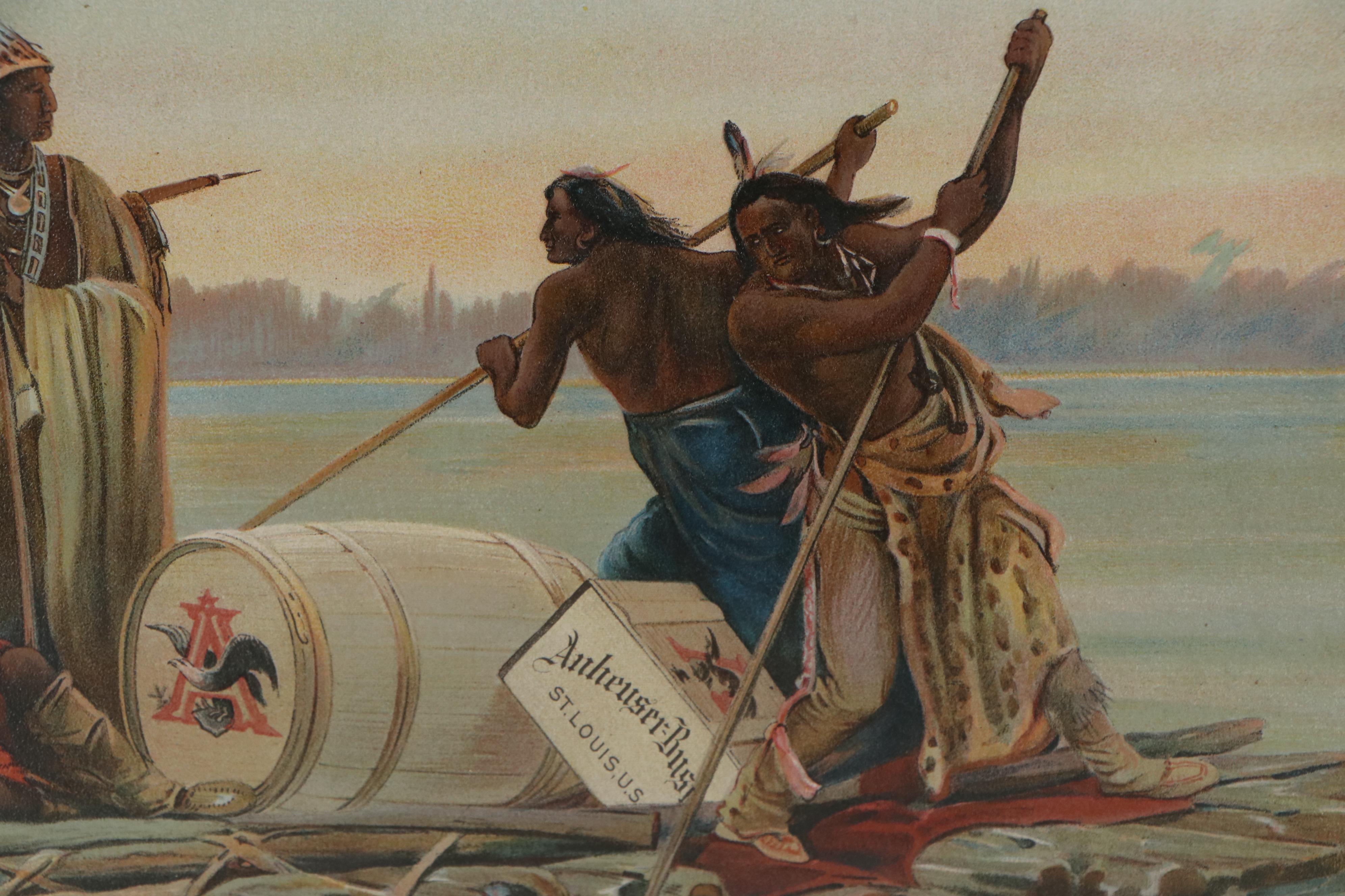 Anheuser-Busch Chromolithograph Advertisement "Father of Waters," circa 1912