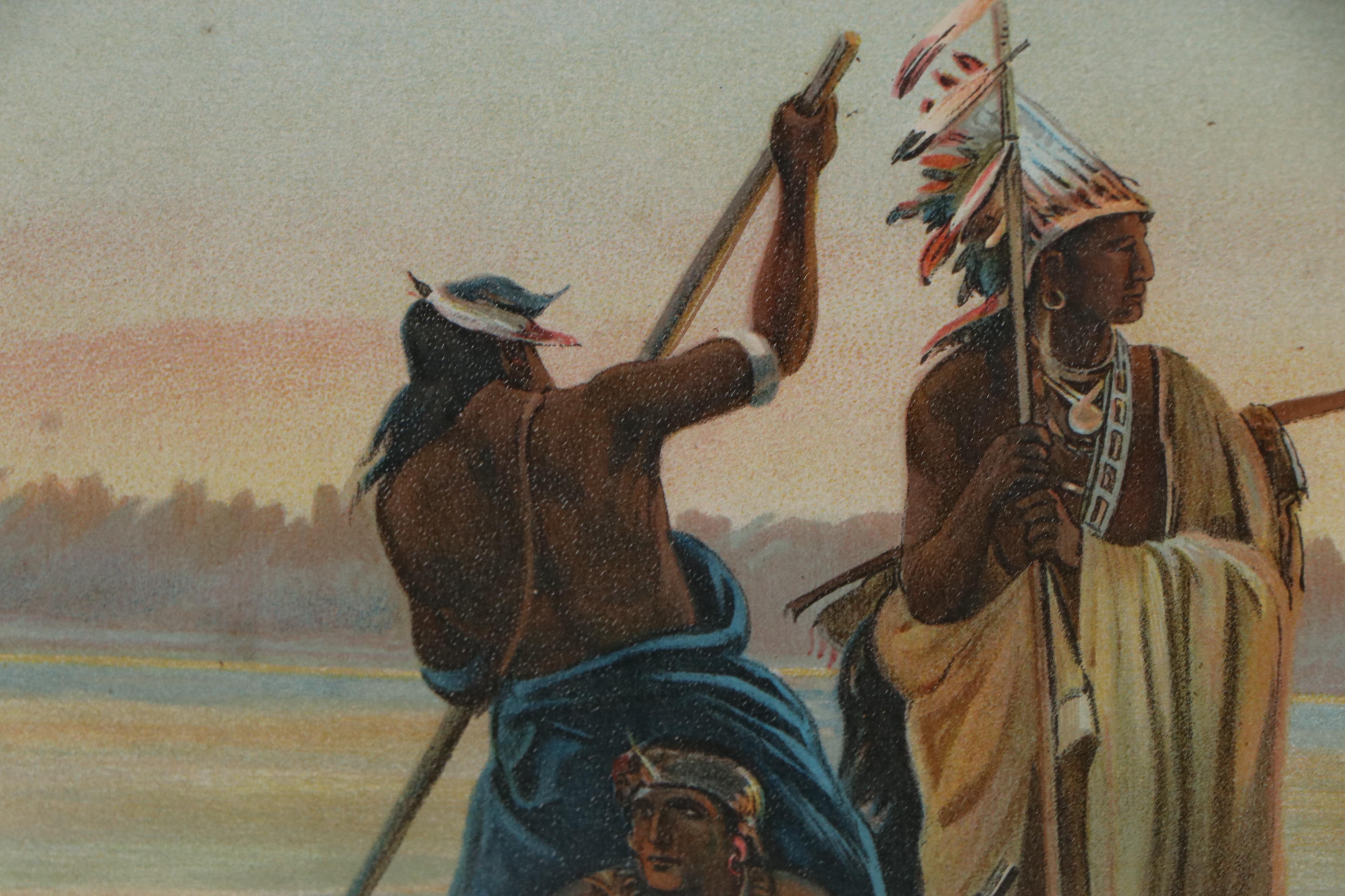 Anheuser-Busch Chromolithograph Advertisement "Father of Waters," circa 1912