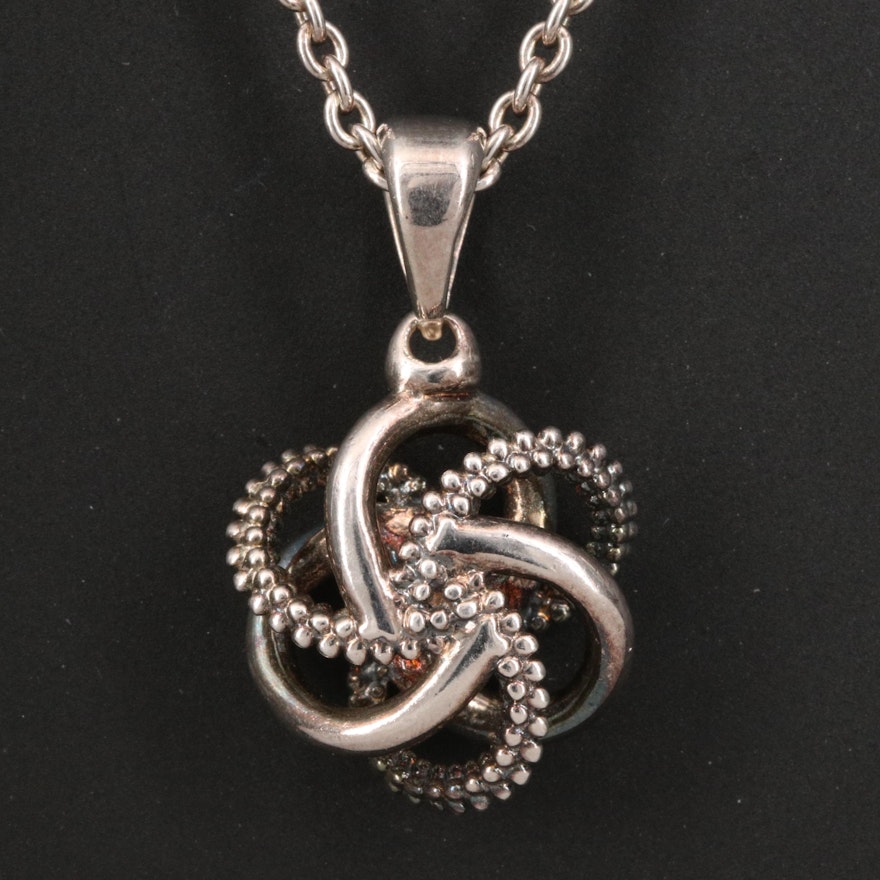 Lagos "Love Knot" Sterling Pendant Necklace