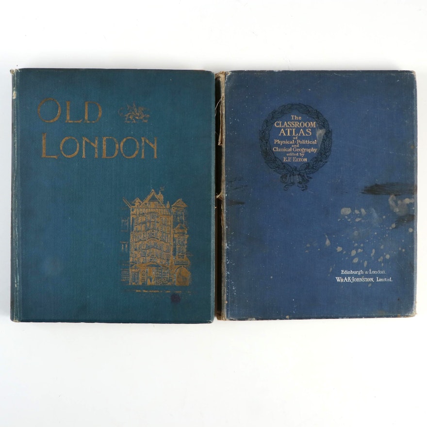 "Old London" and "The Classroom Atlas," Early 20th Century